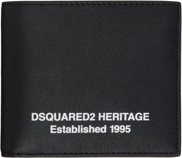 Lompakko DSQUARED2 Dsquared2 Heritage Leather Wallet Musta | WAM0075_12900001, 0