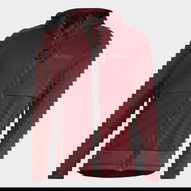 Takki adidas Performance Terrex Tech Flooce Hooded Hiking Fleece Jacket Burgundia | HH9222, 5
