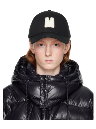 Korkki Moncler Appliqué Cap Musta | I10933B000020U082