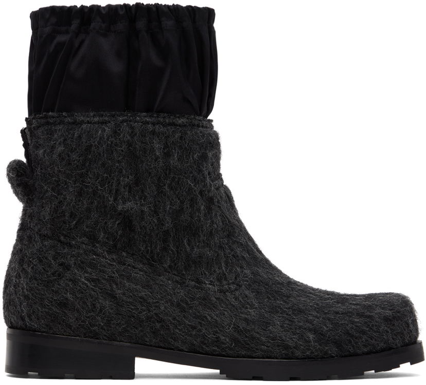 Vaatteet We11done We11done Brushed Chelsea Boots Musta | WD-AO3-22-448-M-DG