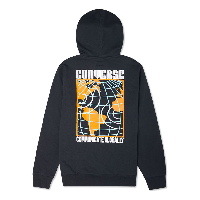 Huppari Converse Converse Communicate Globally Hoodie Musta | 10022264-A01