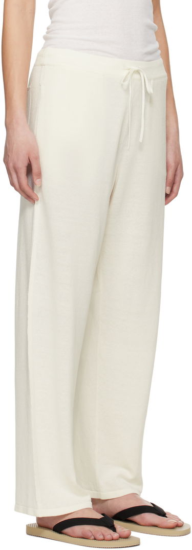 Verryttelyhousut The Row The Row Jory Knitted Drawstring Trousers Valkoinen | 8809-Y889, 1