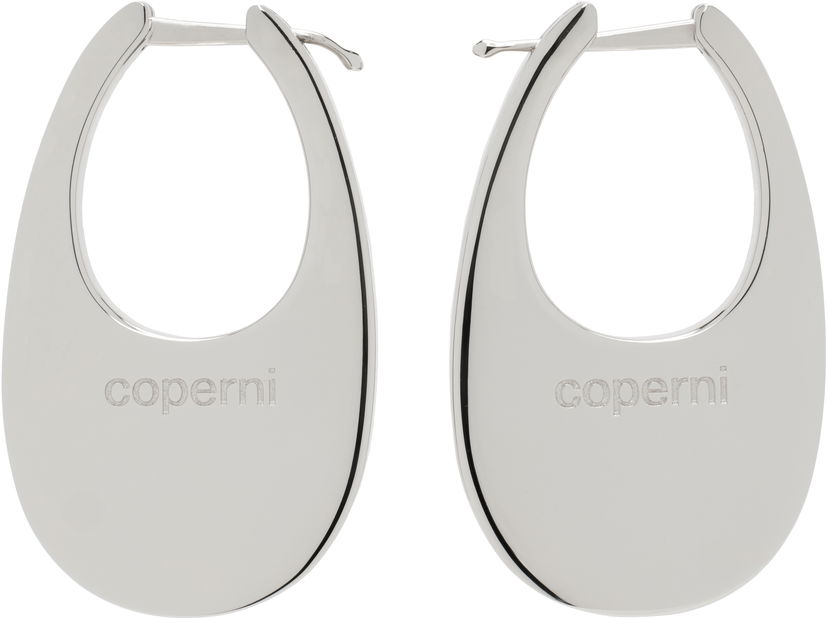 Korvakorut Coperni Coperni Medium Swipe Earrings Metallinen | COPBI01BIS725