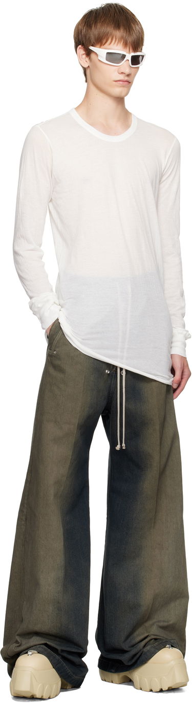 Jeans Rick Owens Rick Owens Wide Bela Jeans Vihreä | RU02E1366 DKDEG, 3