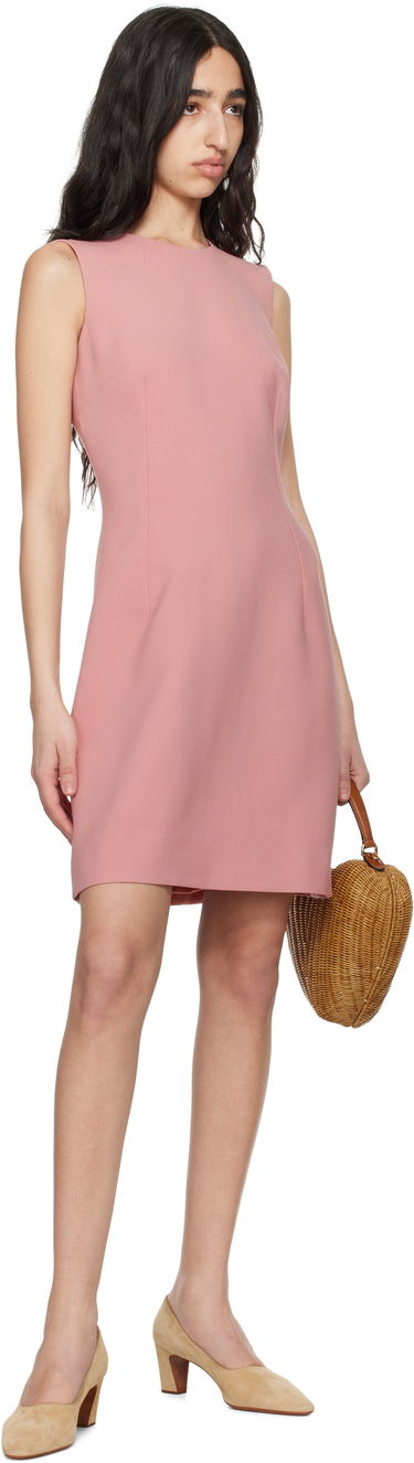 Mekko Dolce & Gabbana Dolce&Gabbana Wool Crepe Fit & Flare Minidress Vaaleanpunainen | F6TMMT FU2L8, 3