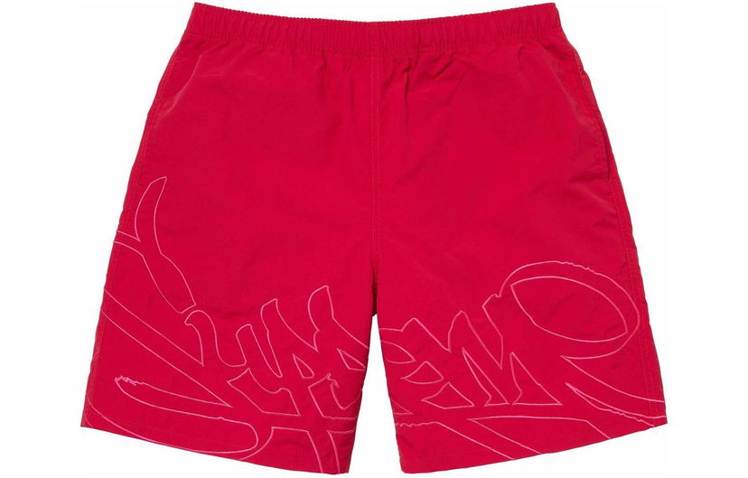 Uimapuvut Supreme Tag Water Shorts Punainen | SUP-SS24-168