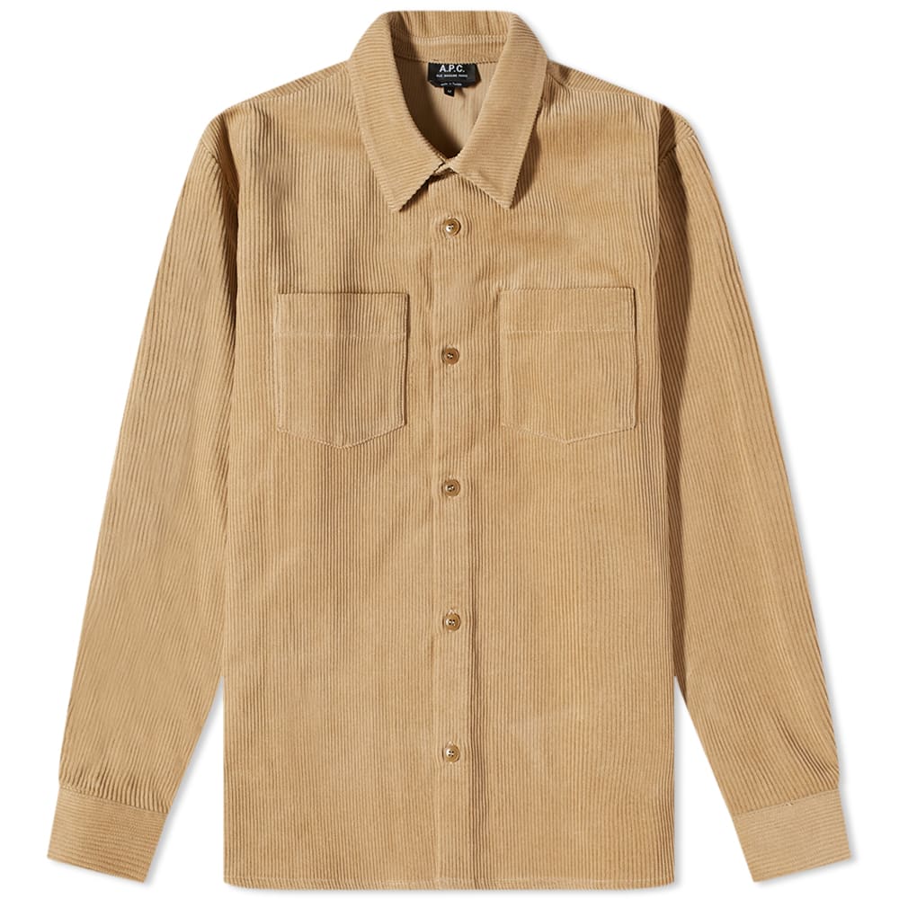 Paita A.P.C. Joe Corduroy Overshirt Beige | COESP-H02486-BAA, 0
