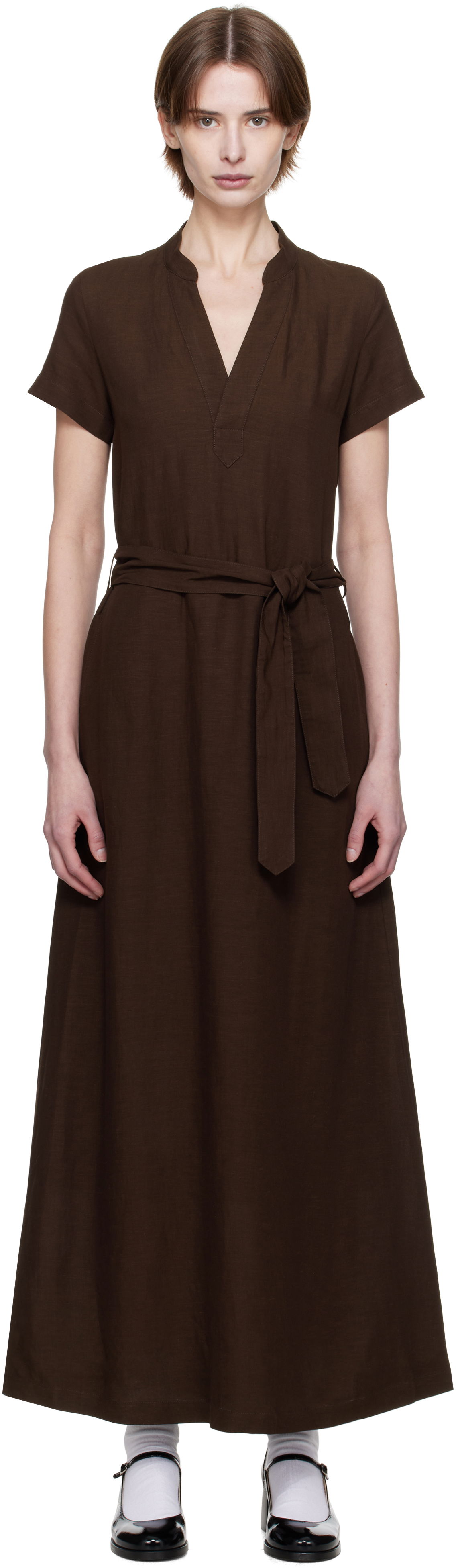 Mekko A.P.C. A.P.C. Annelie Midi Dress Ruskea | VIALV-F35040, 0