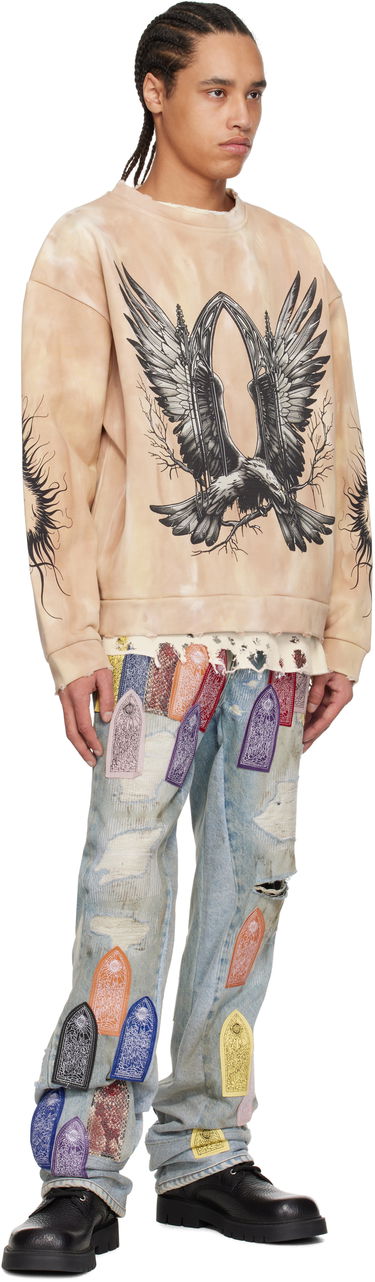Villapaita Who Decides War Who Decides War Soaring Window Crewneck Sweatshirt Beige | 1110500022SS25, 3