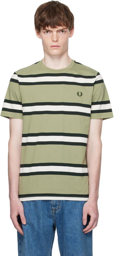 T-paita Fred Perry Fred Perry Bold Stripe T-Shirt Vihreä | M9852, 0