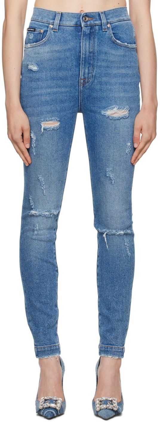 Jeans Dolce & Gabbana Blue Grace Jeans Sininen | FTCAHD G8HS1