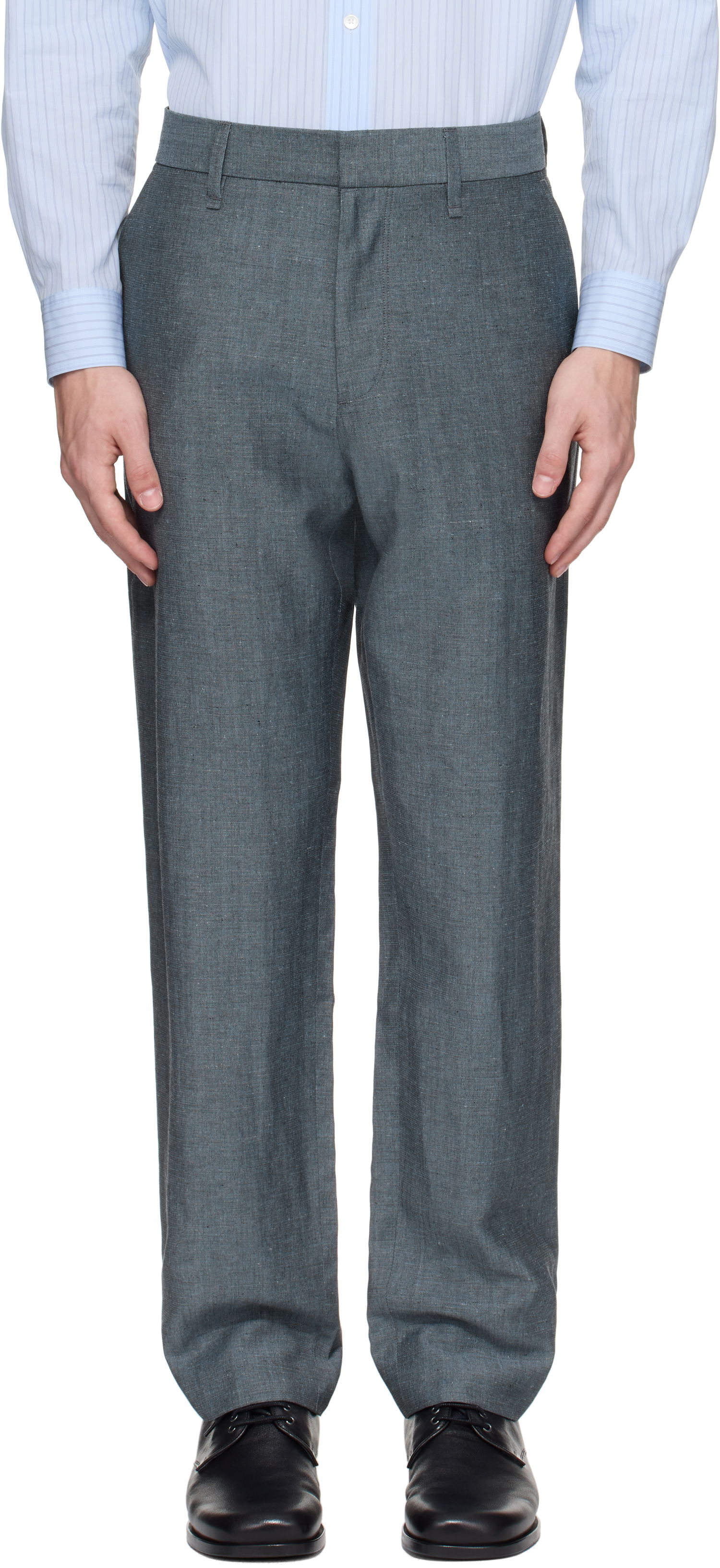 Housut rag & bone rag & bone Evan Wool-Blend Trousers Harmaa | MBW25P7011DGML, 0