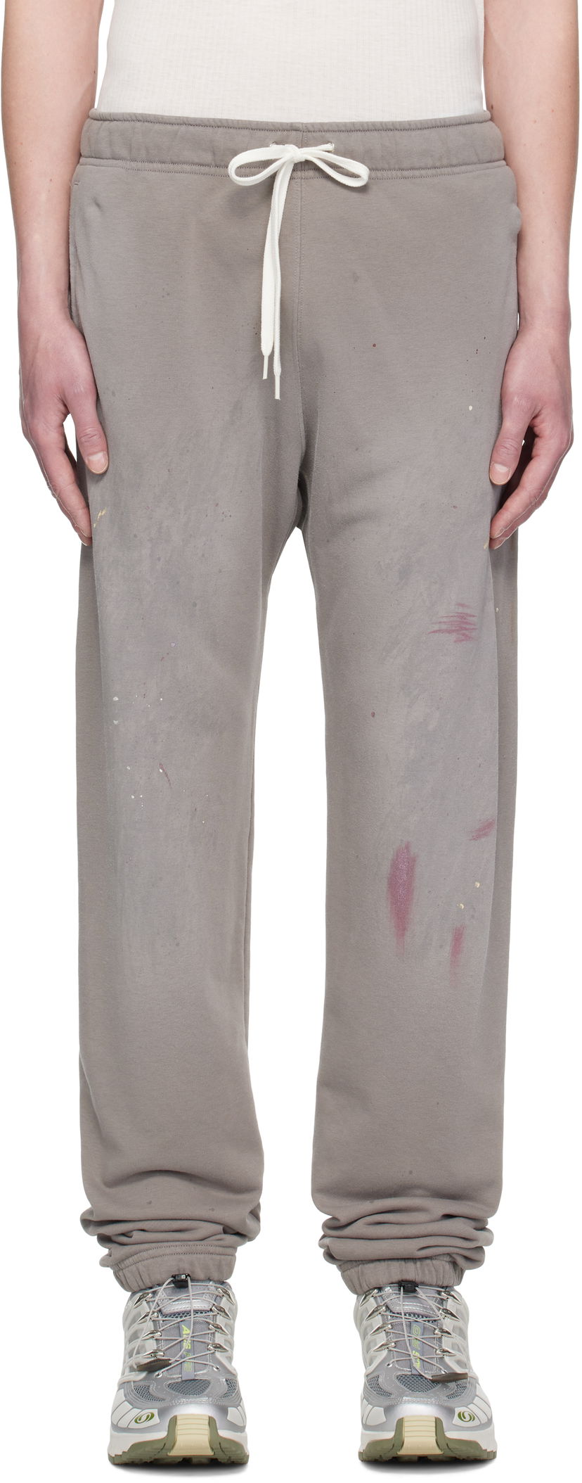 Verryttelyhousut Maison Margiela MM6 Maison Margiela Paint Splatter Sweatpants Harmaa | SH2KA0029 M25013