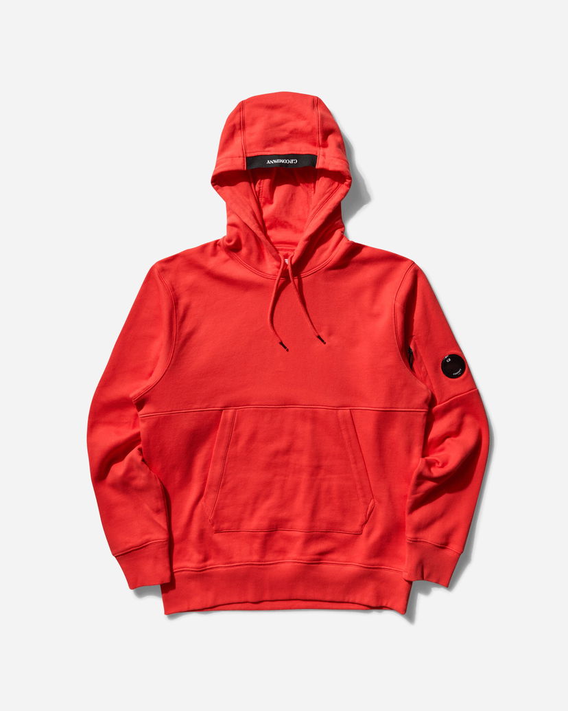 Huppari C.P. Company Diagonal Raised Fleece Hoodie Punainen | 18CMSS024A-005086W 547