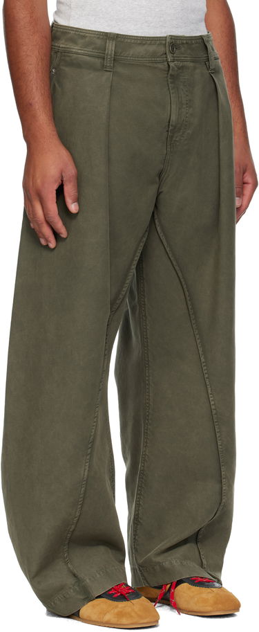 Housut JW Anderson Twisted Seam Trousers Vihreä | TR0423-PG1600, 1