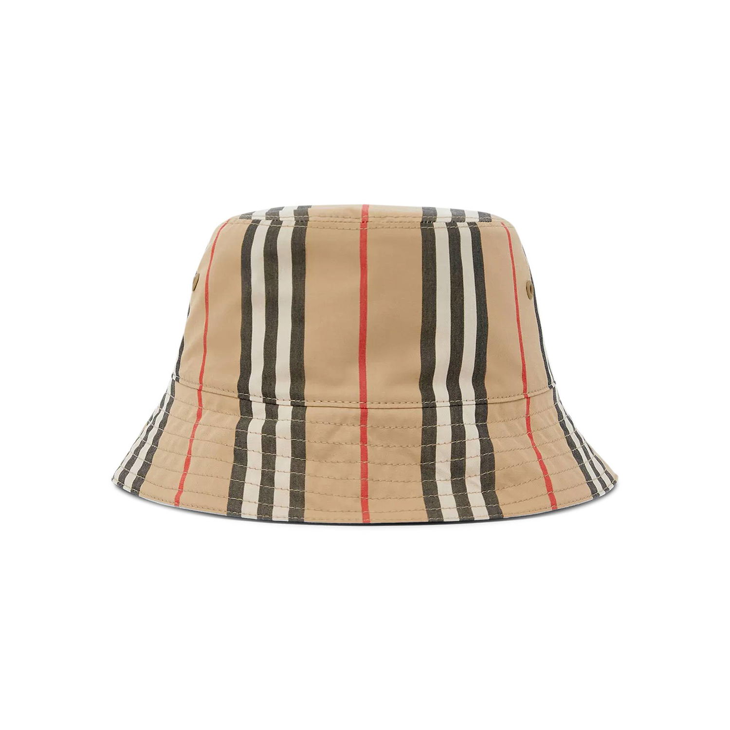 Hattu Burberry Reversible Icon Stripe Bucket Hat Beige | 8039355, 1
