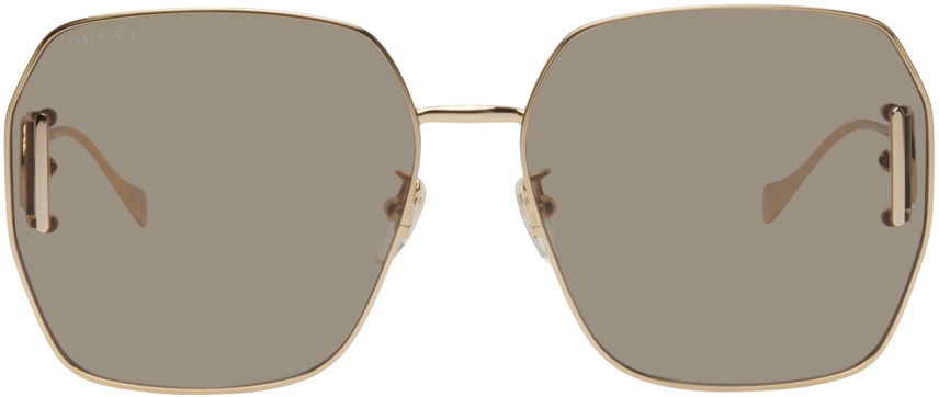 Aurinkolasit Gucci Hexagonal Sunglasses Beige | GG1207SA, 0