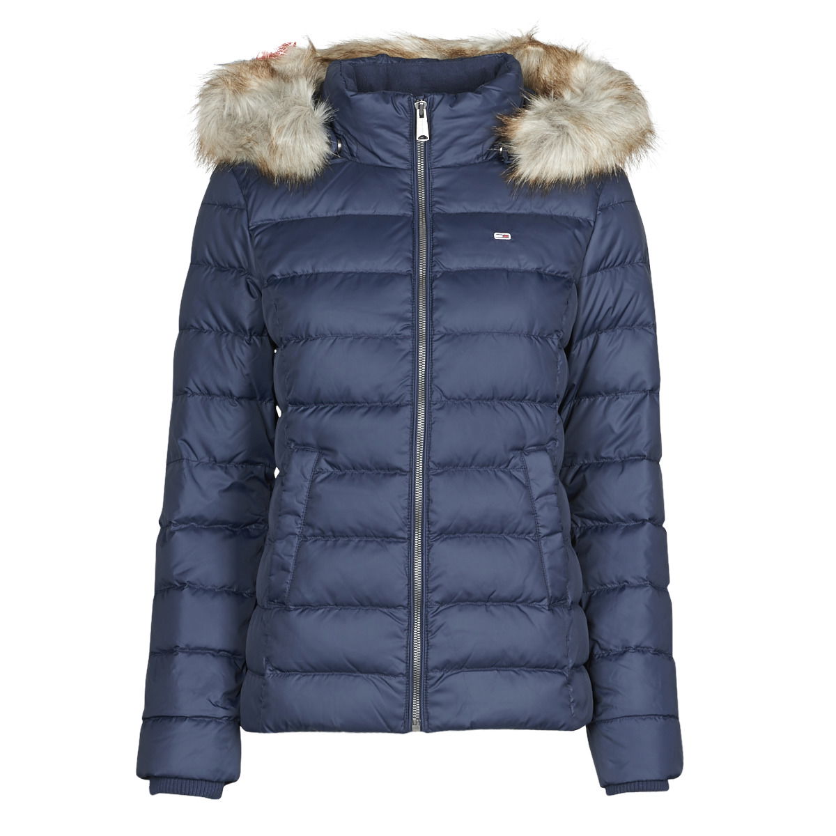 Puffer takki Tommy Hilfiger BASIC HOODED DOWN JACKET Tummansininen | DW0DW14693-C87=DW0DW08588-C87, 0