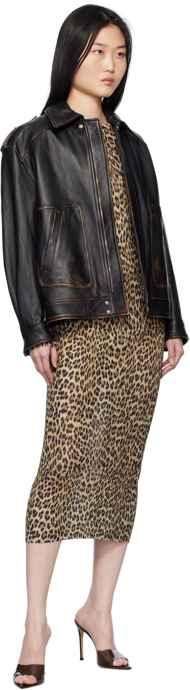 Mekko Blumarine Blumarine Leopard Print Maxi Dress Ruskea | P522A582A, 3