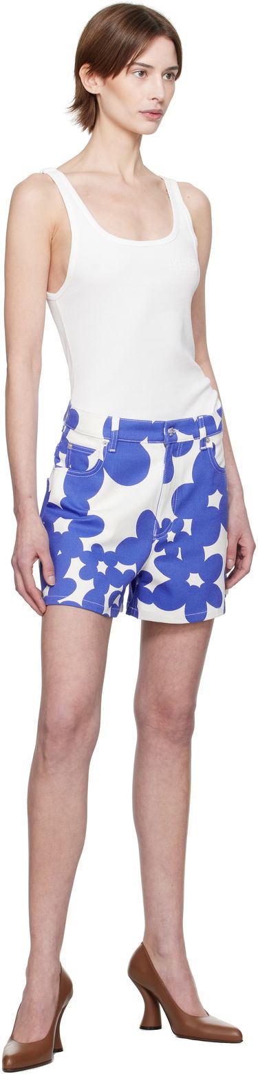 Shortsit Marni Marni Dillies Print Shorts Sininen | PAMA0543S0 UTC462, 3