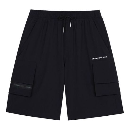 Shortsit New Balance Men's Woven Cargo Shorts Musta | AMS12368-BK