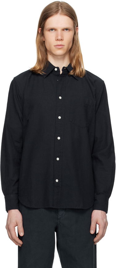 Paita NORSE PROJECTS Norse Projects Algot Relaxed Cotton Linen Shirt Musta | N40-0832, 0