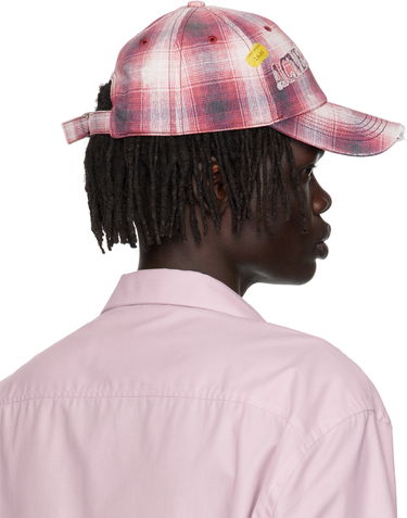 Korkki Acne Studios Distressed Plaid Cap Vaaleanpunainen | C40411-, 2