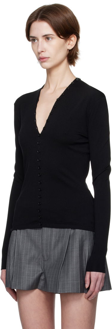 Villapaita Alexander Wang Alexander Wang Long-Sleeve Button Cardigan Musta | 1KC1253017, 3