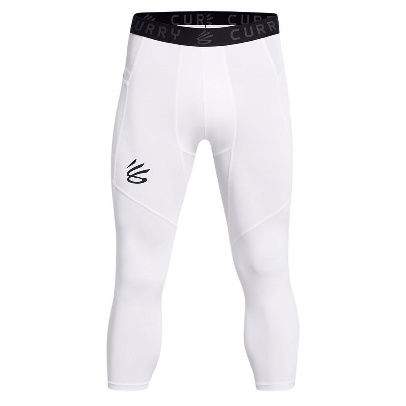 Leggingsit Under Armour Curry Brand Men's 3/4 Compression Leggings Valkoinen | 1379828-100