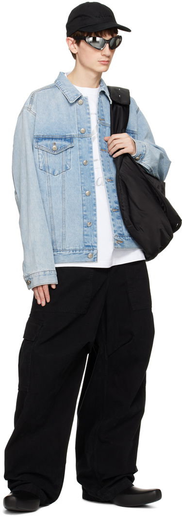 Takki We11done We11done Oversized Denim Jacket Sininen | WD-DJ4-20-017-U-IC, 3