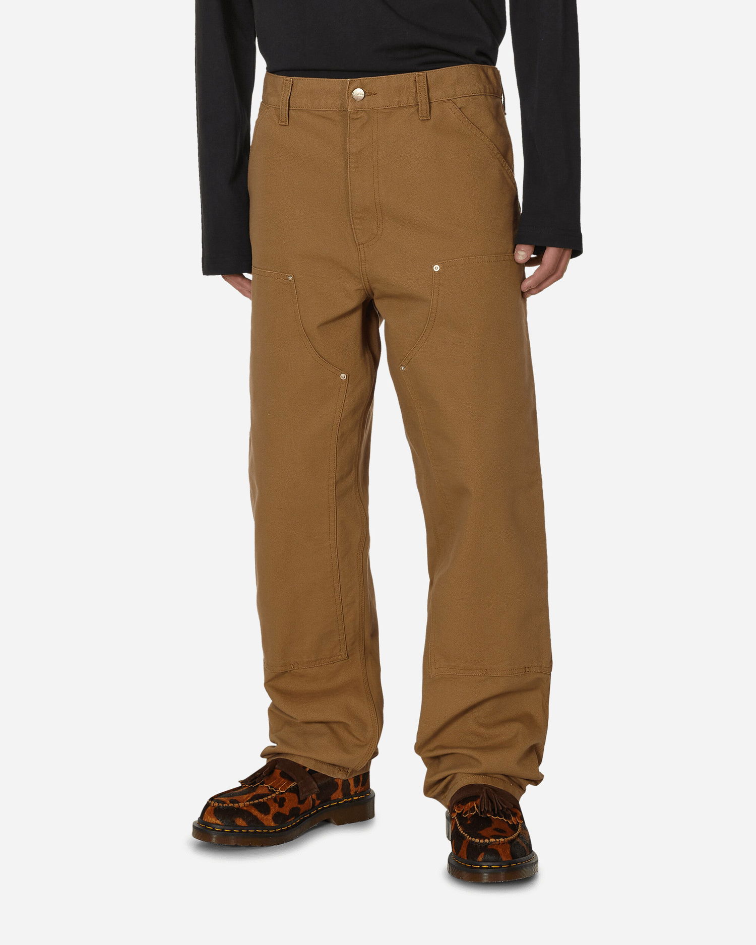 Housut ja farkut Carhartt WIP Double Knee Pants Ruskea | I031501 HZ02, 1
