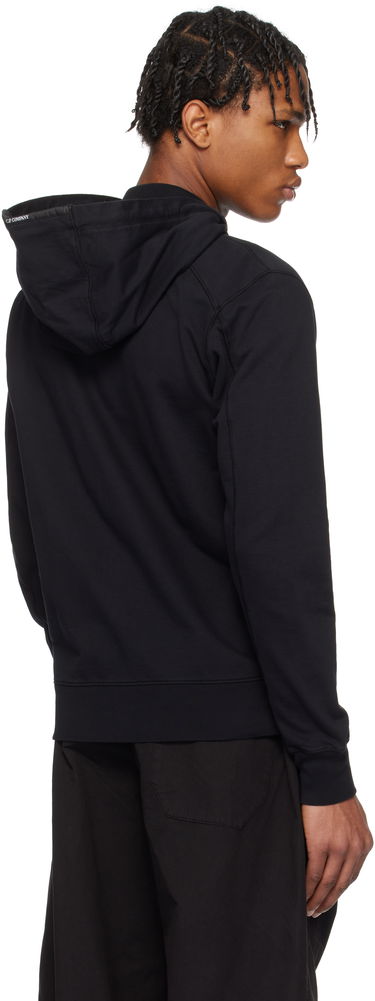 Huppari C.P. Company C.P. Company Light Fleece Full Zip Hoodie Musta | 18CMSS057A-002246G, 2