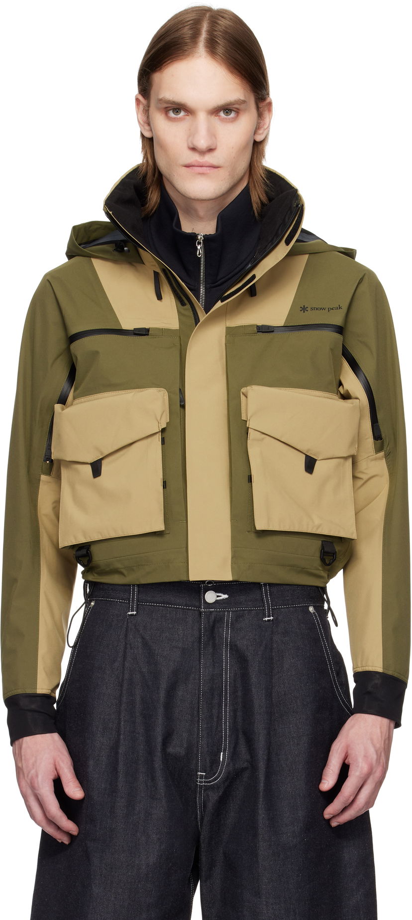Takki Snow Peak Snow Peak Trout Edition 3L Wading Jacket Vihreä | TT2510-JK01