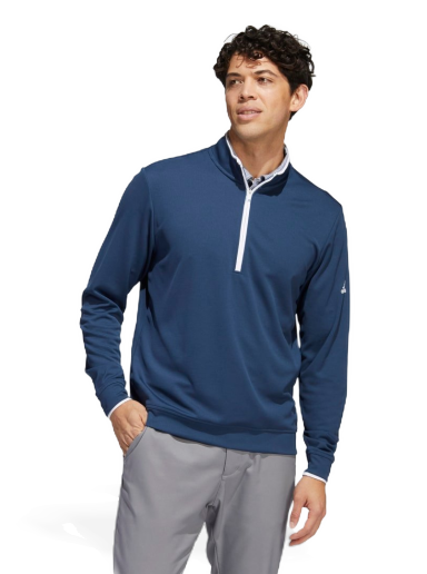 Huppari adidas Originals Golf 1/4 Zip Pullover Crew Tummansininen | HC6636