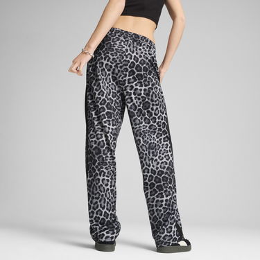 Verryttelyhousut Puma T7 Leo Luxe All-Over Print Straight-Leg Pants Harmaa | 632343_01, 3