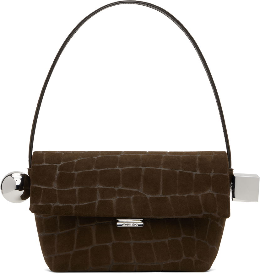 Käsilaukku Jacquemus Jacquemus 'The Rond Carré' Shoulder Bag Ruskea | 25E243BA383-3243