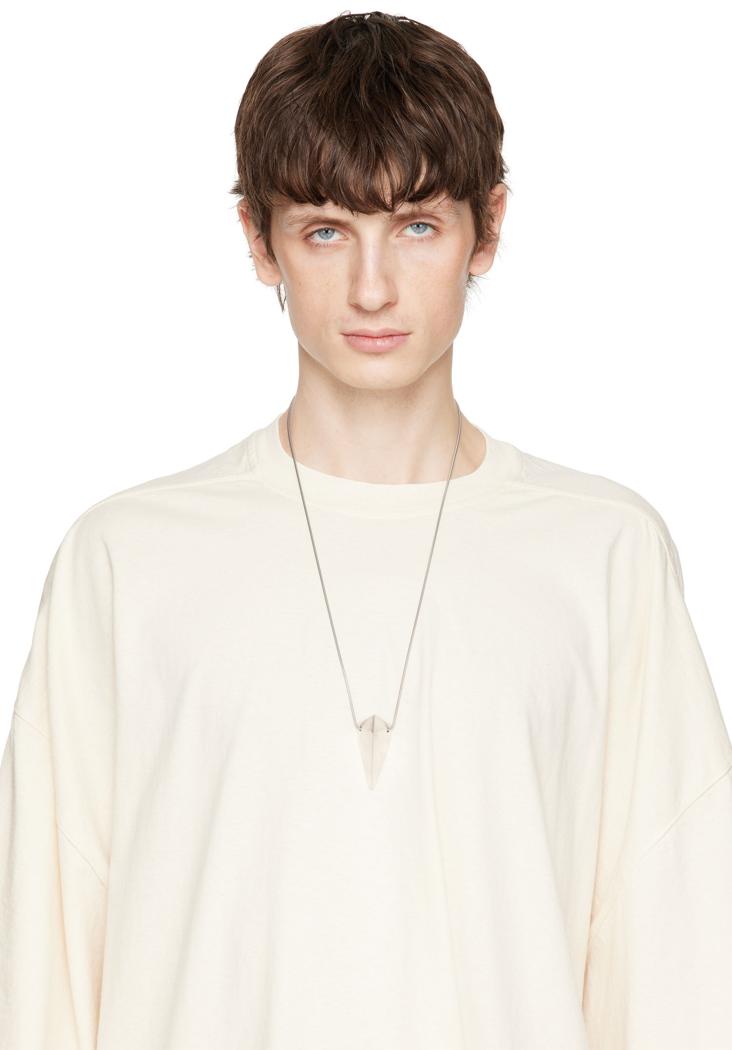 Kaulakoru Rick Owens Rick Owens Hollywood Pyramid Charm Necklace Metallinen | RJ0000091 MMT, 1