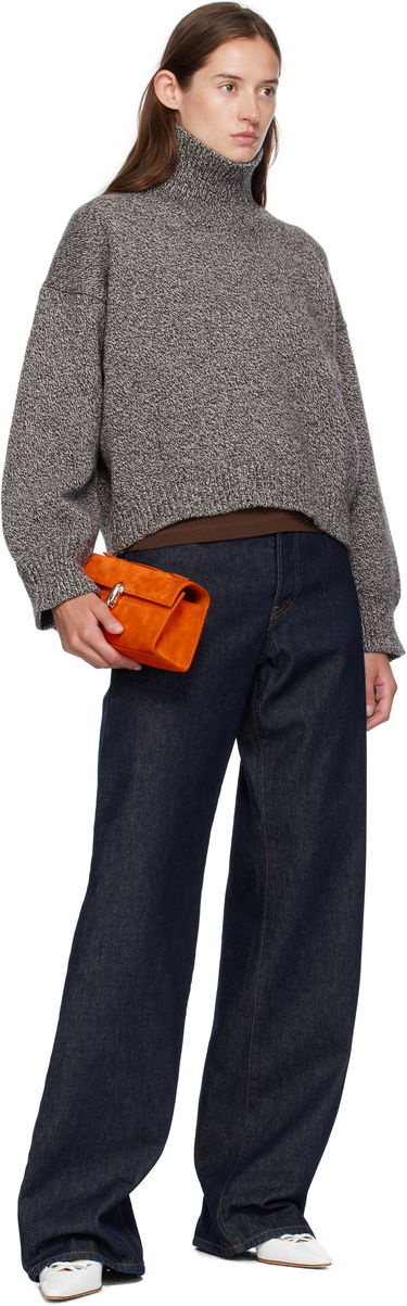 Villapaita &Daughter &Daughter Caragh Chunky Crop Turtleneck Sweater Harmaa | HKN03934, 3