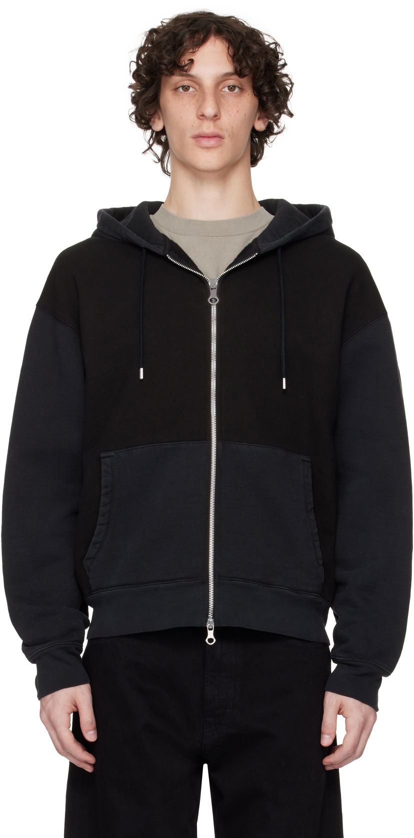 Huppari OUR LEGACY Our Legacy Rascal Zip Hoodie Musta | M2256RP