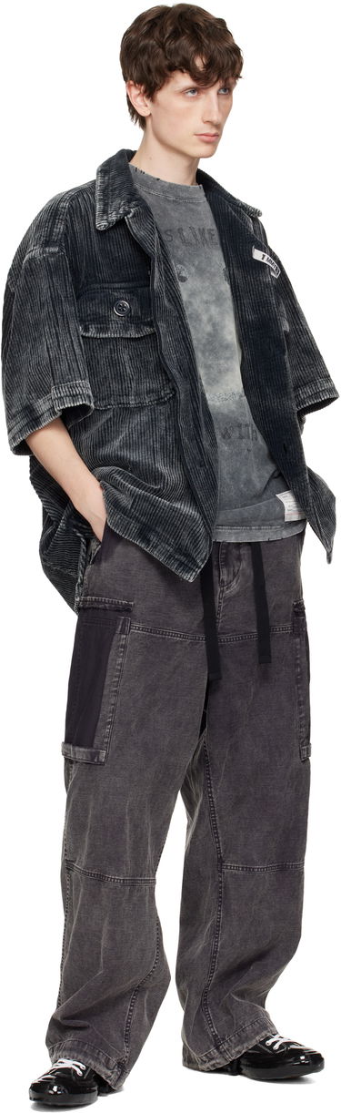 Cargo housut Maison MIHARA YASUHIRO Maison MIHARA YASUHIRO Cotton Satin Cargo Pants Harmaa | J14PT172, 3