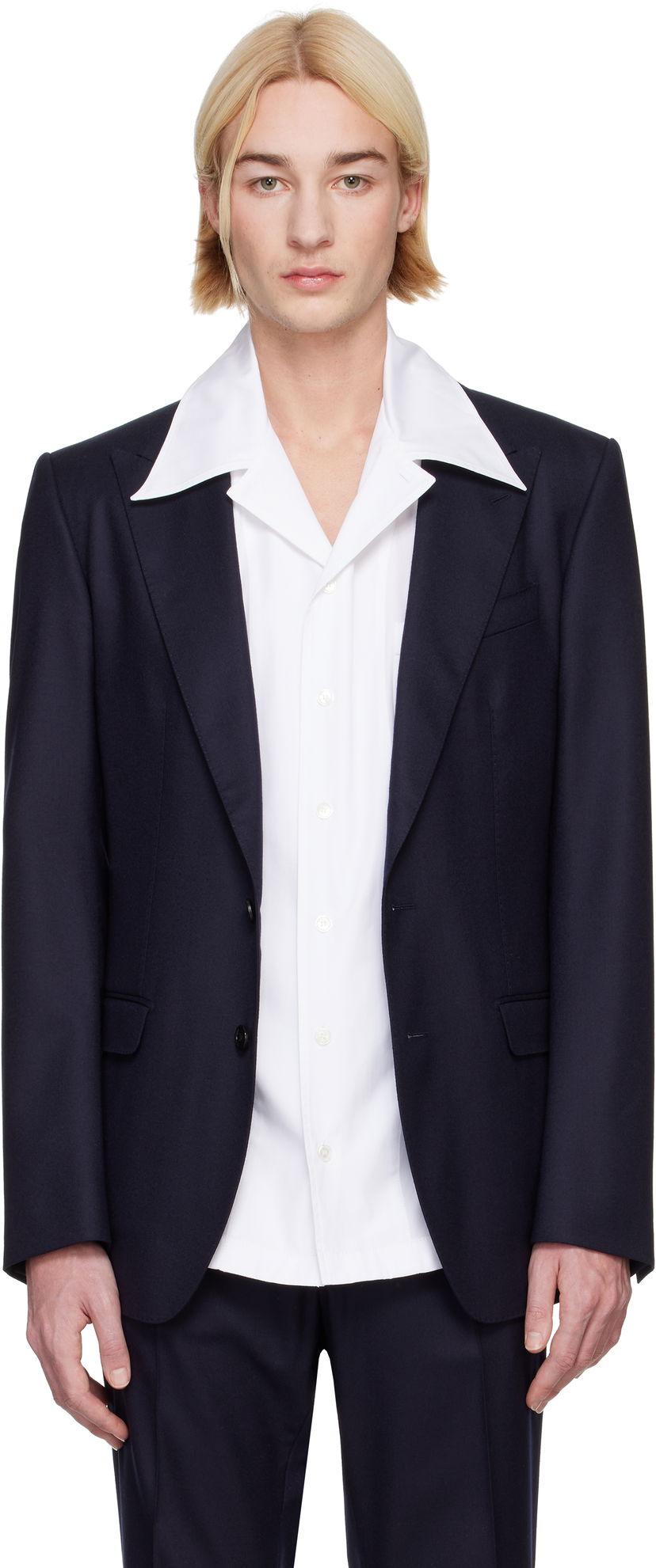 Takki Dolce & Gabbana Designer Taormina-Fit Single-Breasted Blazer Sininen | G2NW0TGI251