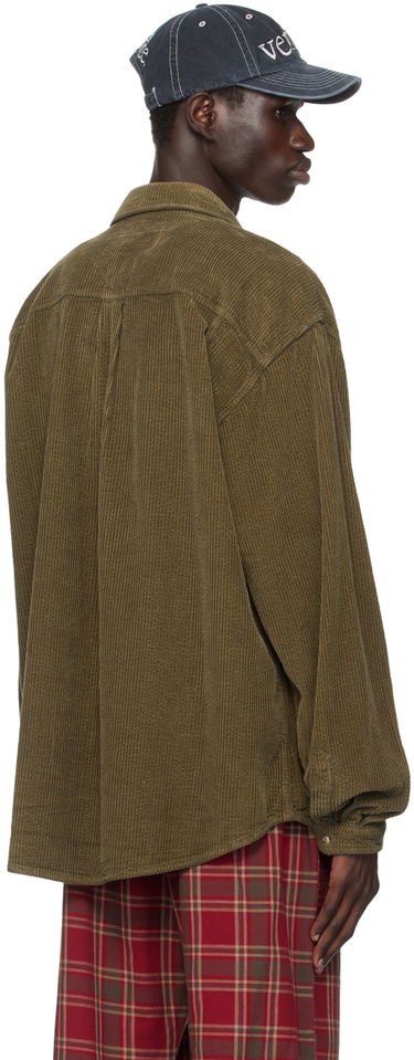 Paita ERL Corduroy Button-Up Shirt Vihreä | ERL09B009, 2