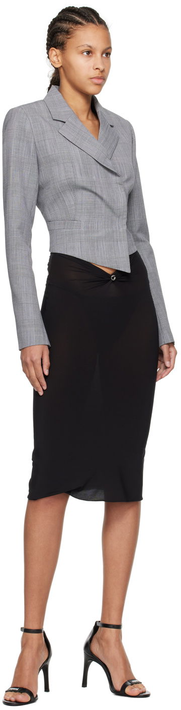 Hame Coperni Coperni Midi Triangle Skirt Musta | COPJ55568, 3