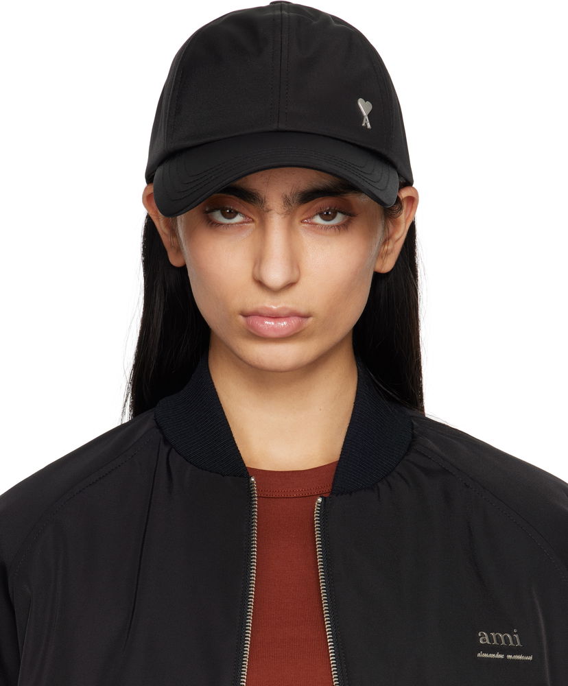 Korkki AMI AMI De Coeur Stud Twill Cap Musta | UCP023.PA0007