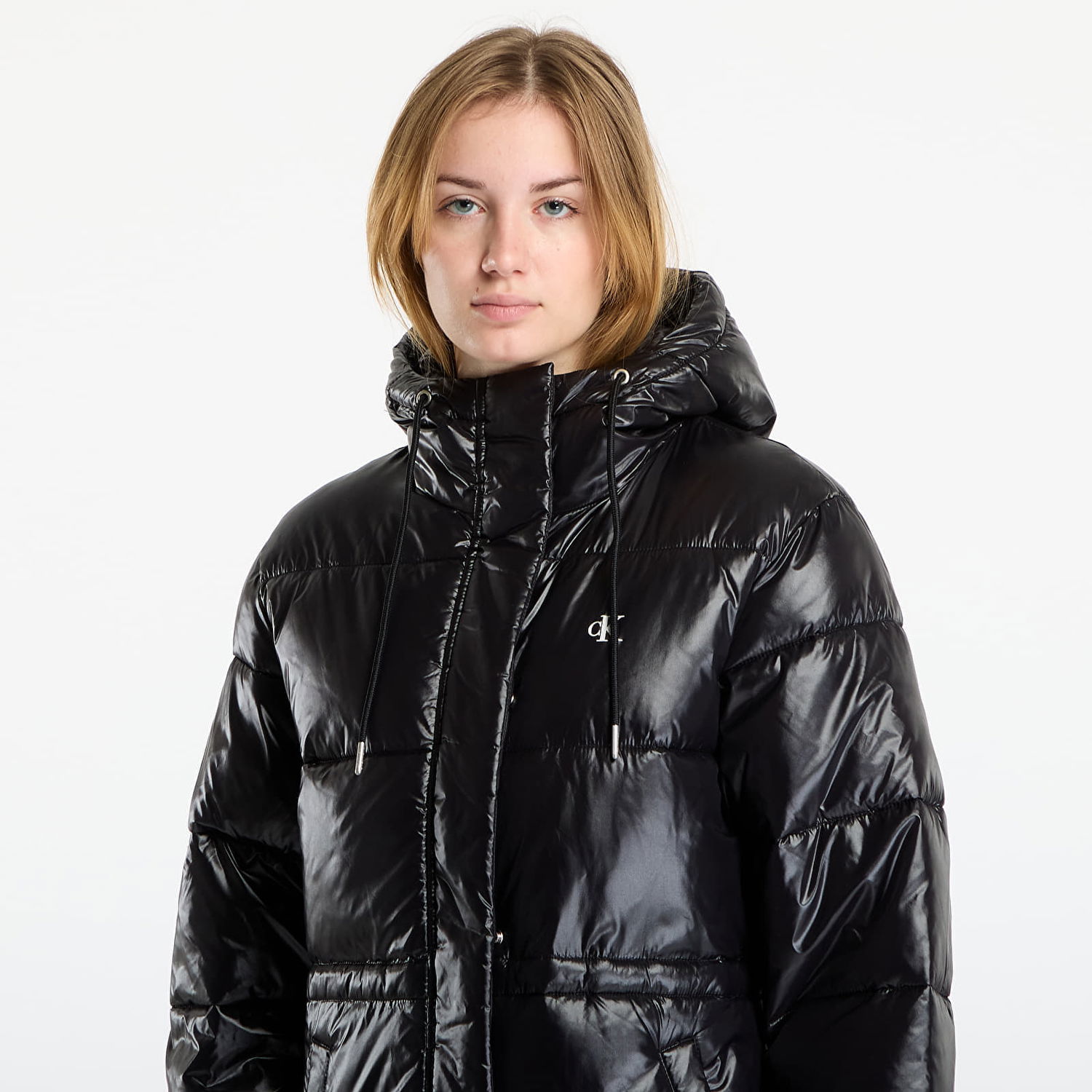 Puffer takki CALVIN KLEIN Shine Long Puffer Coat Musta | LV047D506G UB1, 1