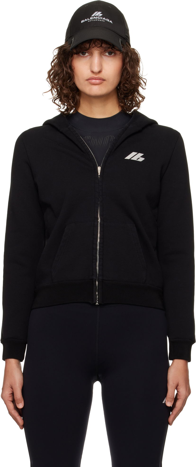Huppari Balenciaga Zip-Up Hoodie Musta | 788243 TQVV1