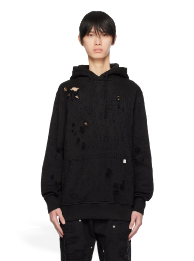 Huppari 1017 ALYX 9SM Destroyed Hoodie Musta | AAUSW0221FA01