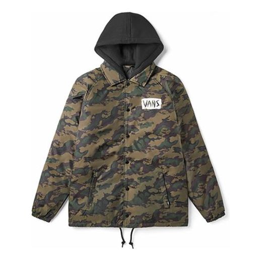 Tuulitakki Vans Vans Camouflage Jacket Vihreä | VN0A4BQ3T88