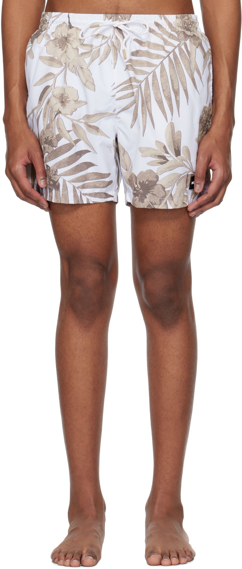 Uimapuvut BOSS BOSS Seasonal Print Swim Shorts Valkoinen | 50508844