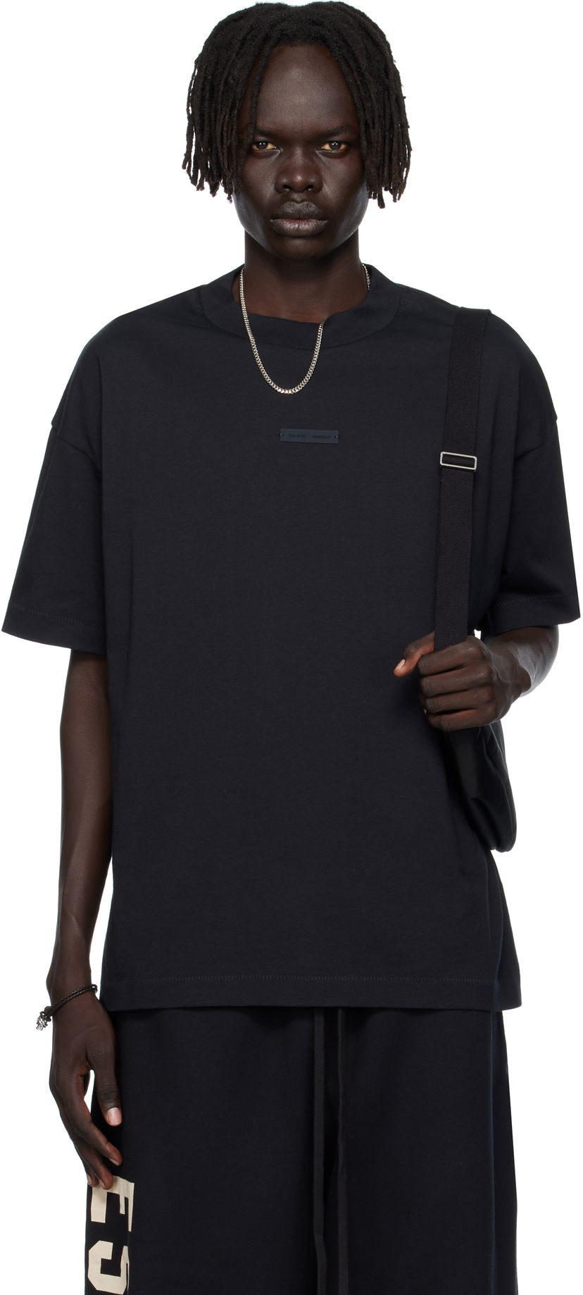 T-paita Fear of God Fear of God ESSENTIALS Classic Fit T-shirt Musta | 125SP254190F